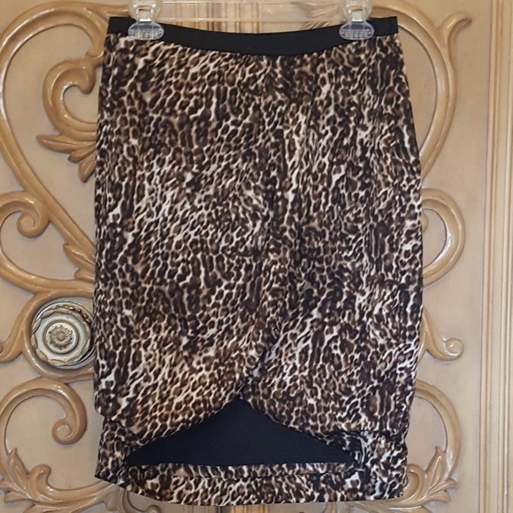 Leopard Print Worthington Wrap Skirt - Picture 6 of 6
